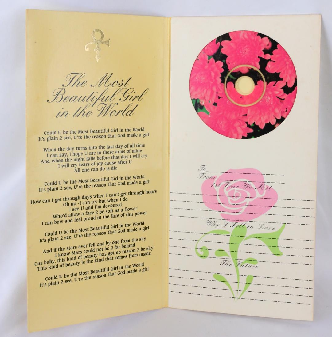Prince's 1994 Most Beautiful Girl CD Gift to Mayte: Prince's 1994 Most Beautiful Girl in the World CD Gift to Future Wife Mayte Garcia W/Letter of Provenance - This was a personal gift from Prince to his then future wife Mayte Garcia. This is the uncom