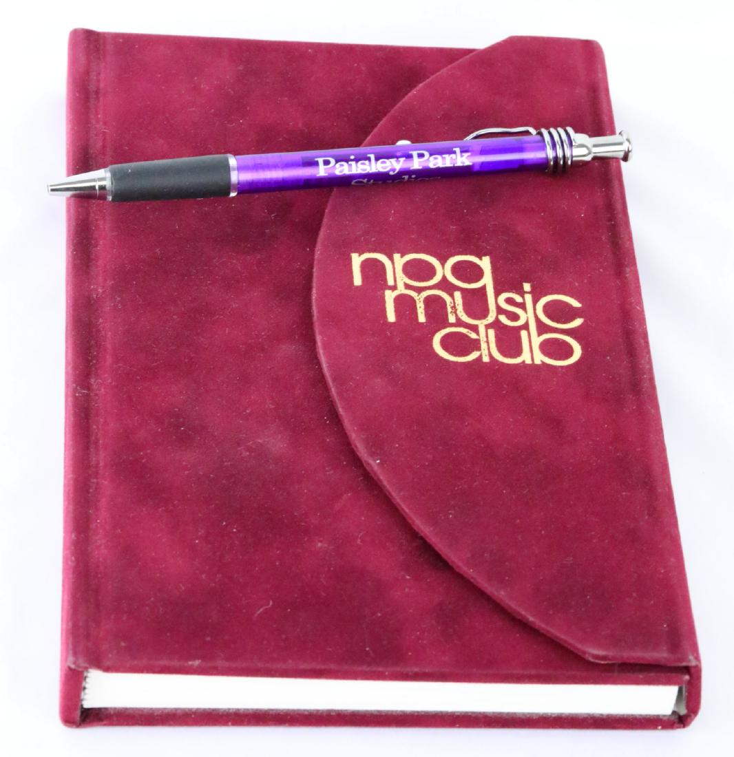 Prince's Used NPG Music Club Notebook & Paisley Park (1 of 3)