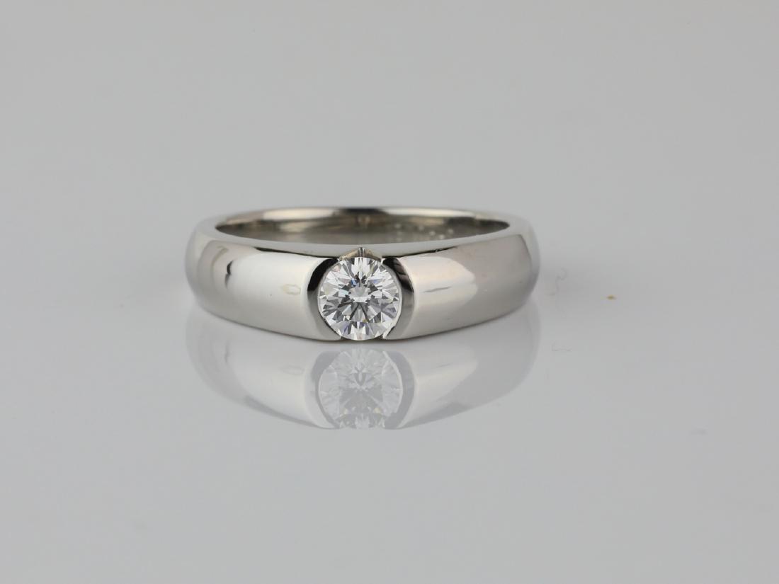 Chaumet 0.50ct VS1-VS2/F-G Diamond & Solid Platinum (1 of 5)