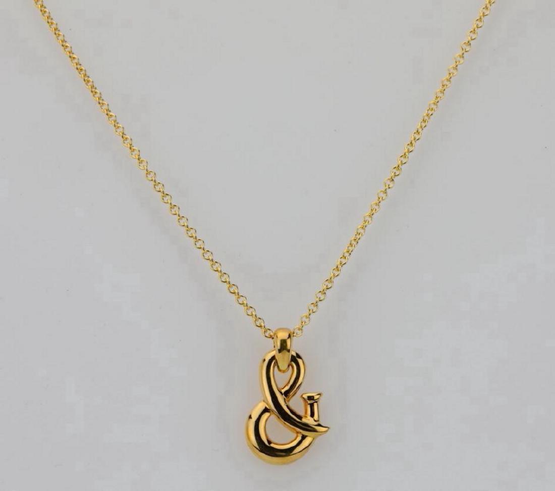 Van Cleef & Arpels 18K 0.75" Ampersand Pendant on 18K (1 of 3)