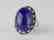 59.8ct Tanzanite, .95ctw Sapphire/Diamond 14K Ring