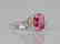3.15ct GIA Pink Sapphire, 1ctw Diamond & 18K Ring - 3