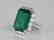 23.95ct Emerald, 5.5ctw VS1-VS2/G-H Diamond 18K Ring - 2