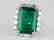 23.95ct Emerald, 5.5ctw VS1-VS2/G-H Diamond 18K Ring - 4