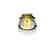 12.39ct GIA VVS2 Fancy Yellow Diamond Plat. Ring - 8