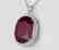 58ct Rubellite, 1.65ctw Diamond Platinum Necklace - 3