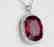 58ct Rubellite, 1.65ctw Diamond Platinum Necklace - 4