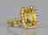 7.79ct GIA Yellow Sapphire & 1.50ctw Diamond Ring - 3