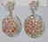 7.50ctw Argyle Pink & White Diamond 18K Earrings - 2
