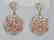 7.50ctw Argyle Pink & White Diamond 18K Earrings - 3