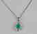1.25ct Colombian Emerald, Diamond Platinum Necklace