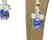13ctw Blue Sapphire & 6.6ctw Diamond Earrings - 7