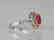2.39ct GIA Padparadscha Sapphire, Diamond 18K Ring - 5
