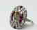 4.15ctw Diamond, 1.50ctw Ruby & Platinum Ring - 5