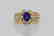 1.70ctw Diamond, 0.85ct Blue Sapphire & 18K Ring