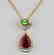 8.03ctw Pink/Green Tourmaline & Diamond Necklace