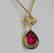 8.03ctw Pink/Green Tourmaline & Diamond Necklace - 6