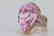 35.4ct Kunzite, 1.5tw Pink/White Diamond 14K Ring - 6
