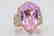 35.4ct Kunzite, 1.5tw Pink/White Diamond 14K Ring - 7