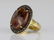 12ct Smoky Quartz, Uncut Diamond Sterling Silver Ring - 2