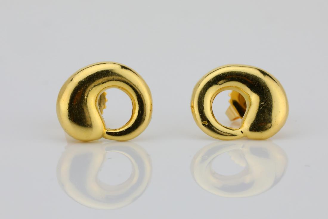 Tiffany & Co. Elsa Peretti 18K Circle Earrings (1 of 4)