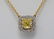 1.52ct GIA Fancy Light Yellow Diamond 18K Necklace - 2
