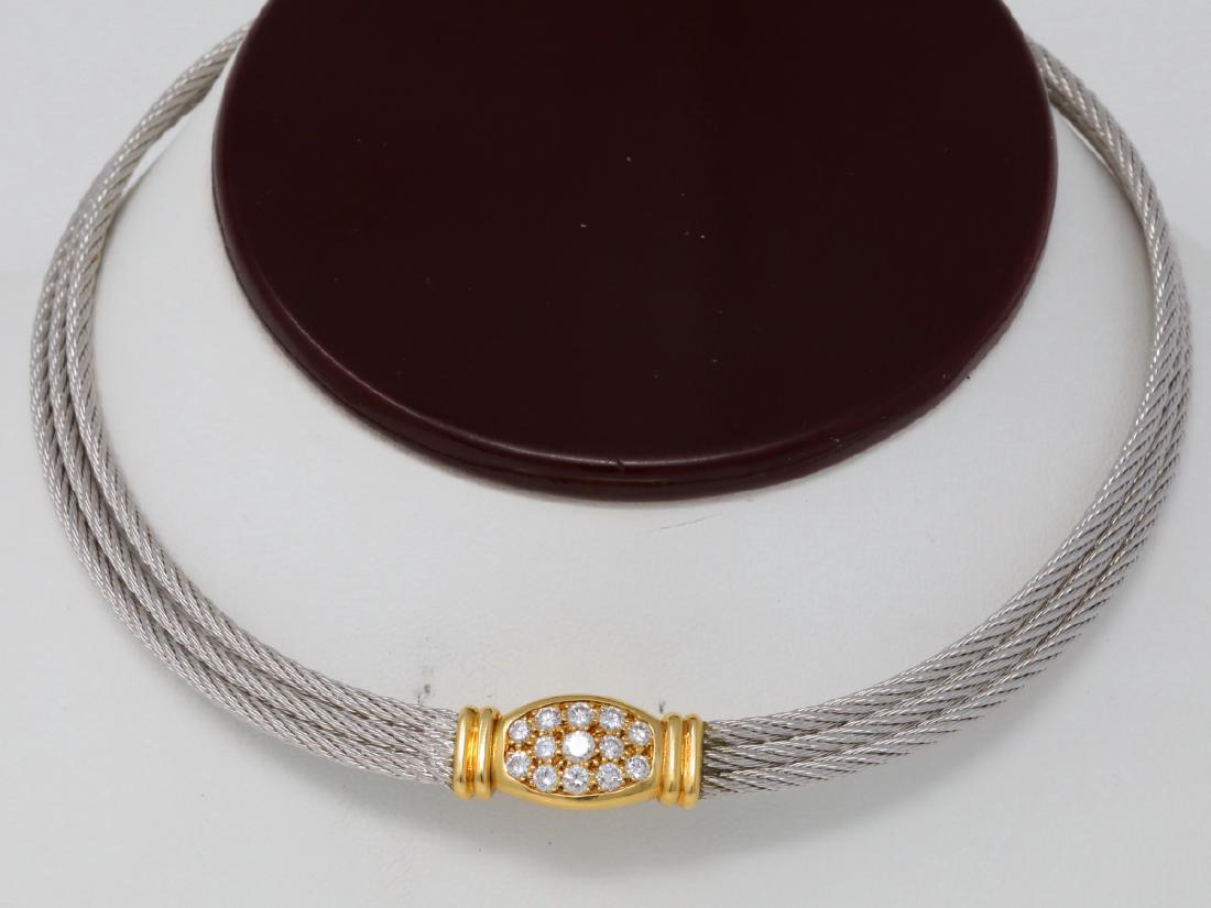 Fred Paris Force 10 1ctw Diamond  18KSS Necklace