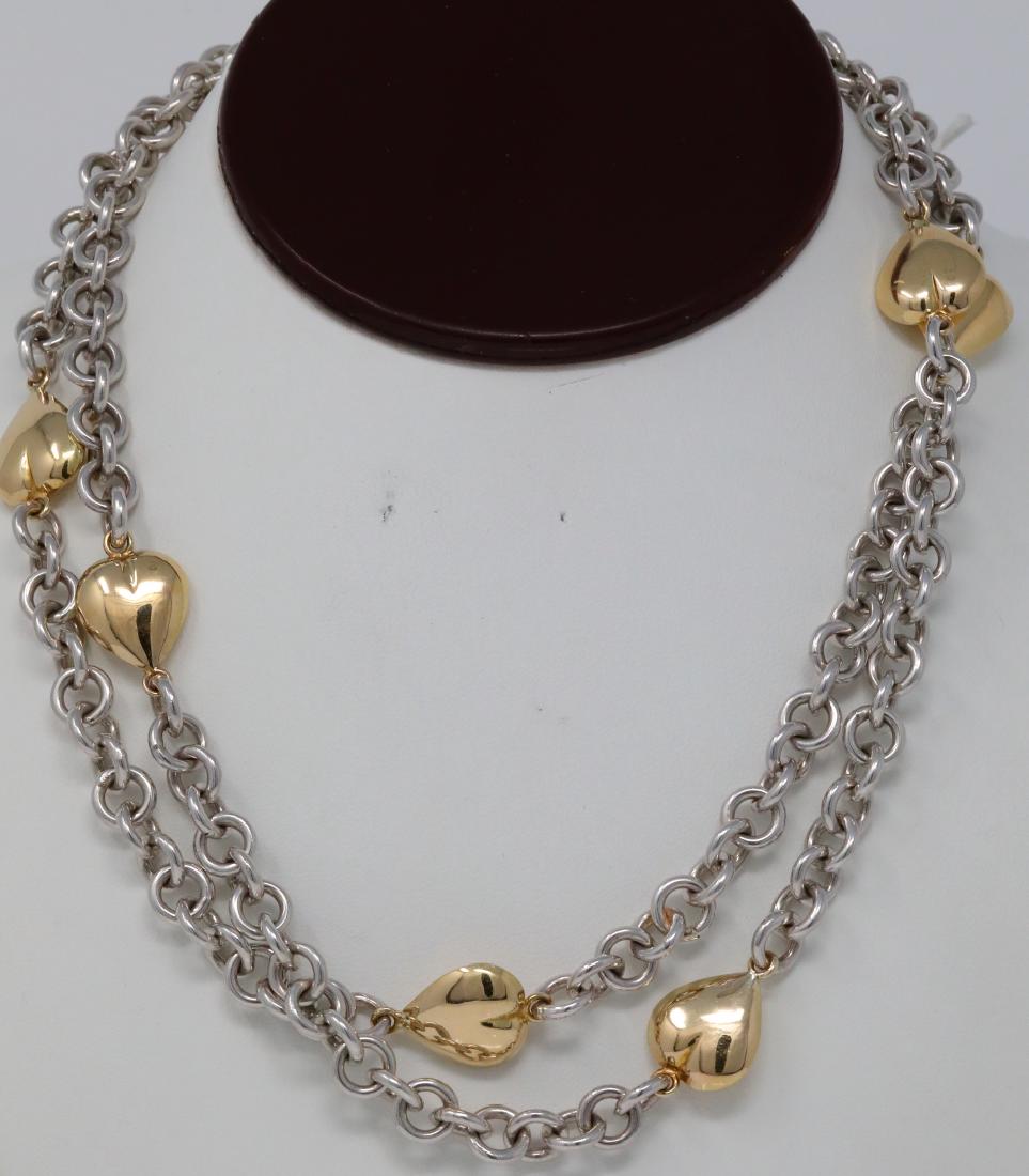 Gucci Vintage 18K & Sterling Silver 36" Necklace (1 of 5)