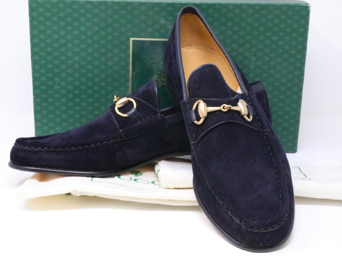 gucci suede loafers mens