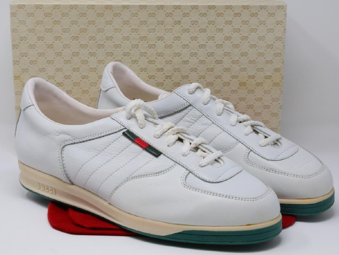 Gucci 1980s White Leather Men's \