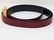 Gucci 1980s GG Logo Reversible Red/Navy Leather Belt - 2
