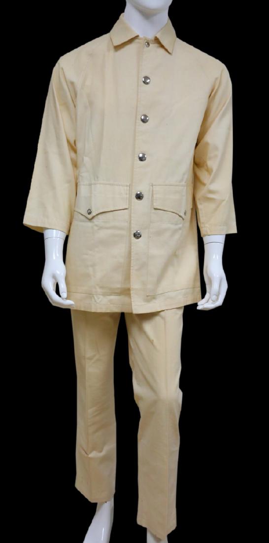Greta Garbo's 2-Pc. Ivory Colored Cotton Ensemble (1 of 9)