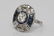 3.75ctw Diamond & Blue Sapphire Platinum Deco Ring - 2