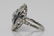 3.75ctw Diamond & Blue Sapphire Platinum Deco Ring - 5