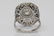 3.75ctw Diamond & Blue Sapphire Platinum Deco Ring - 7