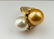 13.5mm South Sea Pearl, 1.25ctw Diamond 18K Ring