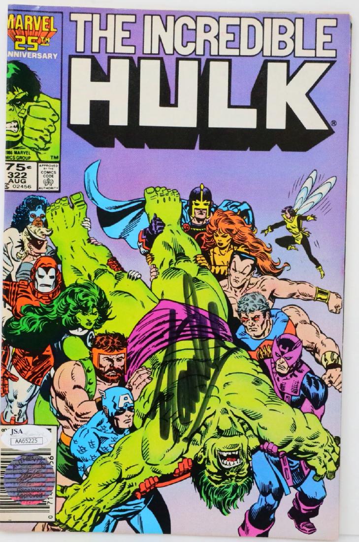Stan Lee Signed Incredible Hulk Comic W/JSA COA (1 of 4)