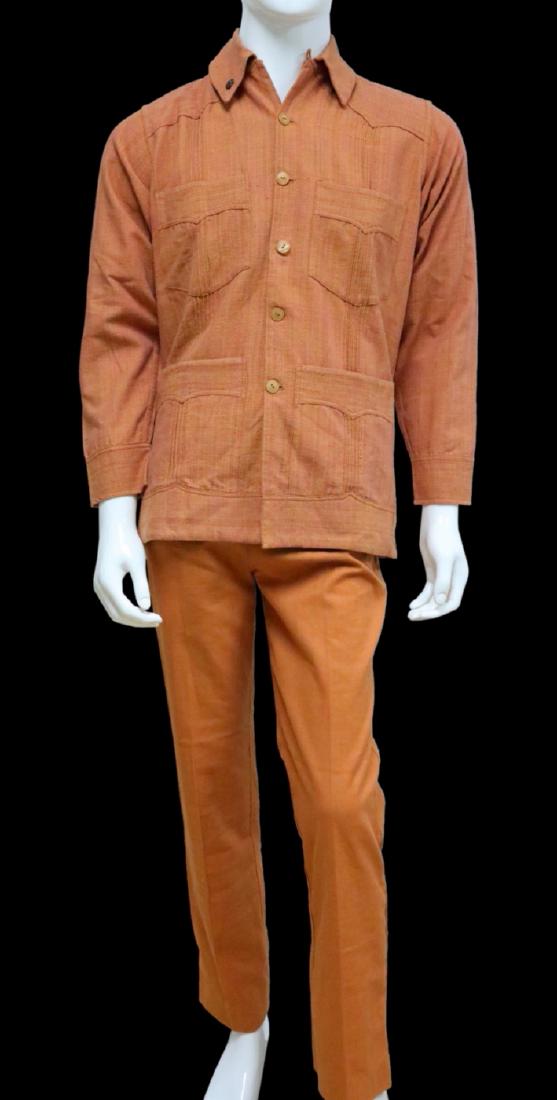 Greta Garbo's 2-Piece Rust Colored Cotton Ensemble (1 of 12)