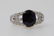 3.80ct No Heat Blue Sapphire 18K Ring W/Diamonds