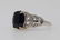 3.80ct No Heat Blue Sapphire 18K Ring W/Diamonds - 2