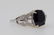 3.80ct No Heat Blue Sapphire 18K Ring W/Diamonds - 3