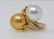 13.5mm South Sea Pearl,Diam & 18K Ring