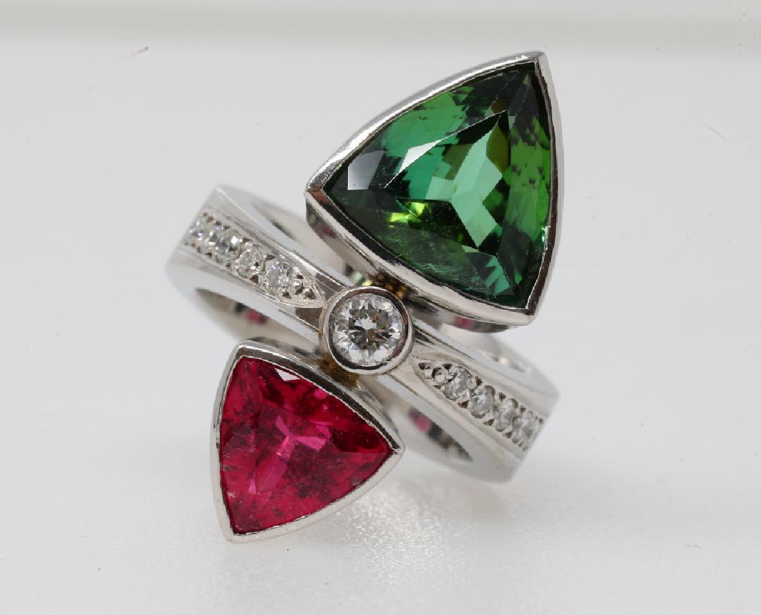 7.5ctw Tourmaline & Platinum Ring (1 of 4)