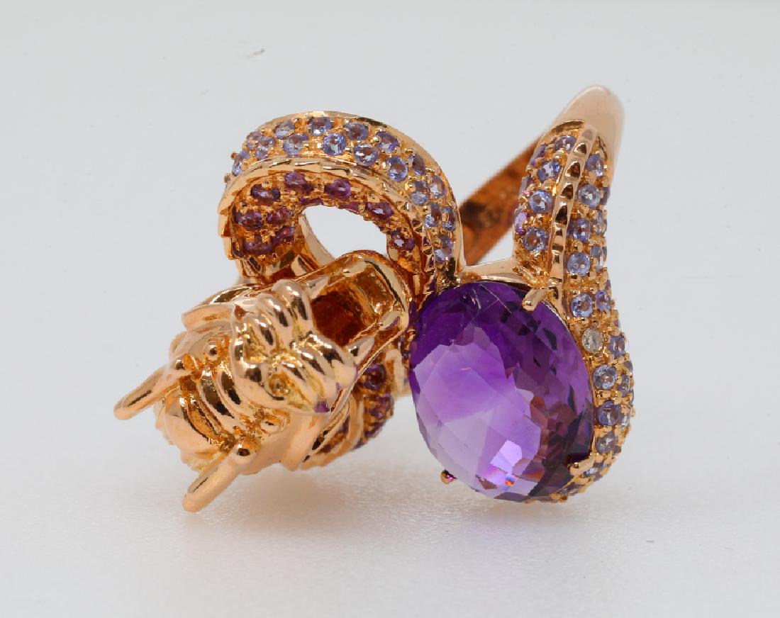 7ct Amethyst,Tanzanite 18K Ring (1 of 6)