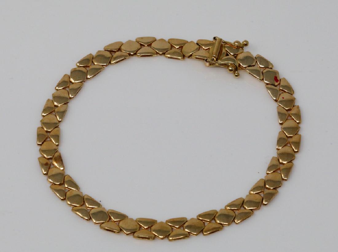 Italian 14K 5.5mm Wide 7" Bracelet (1 of 2)