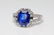 3.48ct GIA Sri Lankan Blue Sapphire & Diamond Ring