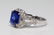 3.48ct GIA Sri Lankan Blue Sapphire & Diamond Ring - 2