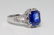3.48ct GIA Sri Lankan Blue Sapphire & Diamond Ring - 3