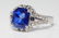 3.48ct GIA Sri Lankan Blue Sapphire & Diamond Ring - 5
