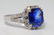3.48ct GIA Sri Lankan Blue Sapphire & Diamond Ring - 6